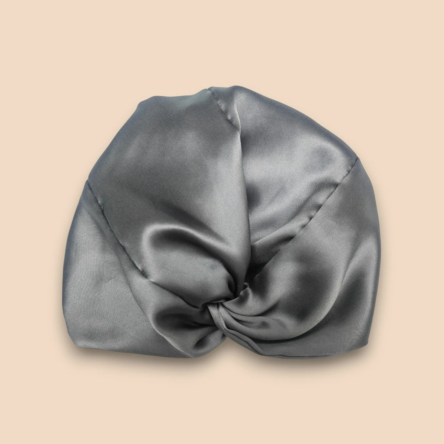 Bonnet de nuit en soie de mûrier standard – Gris anthracite