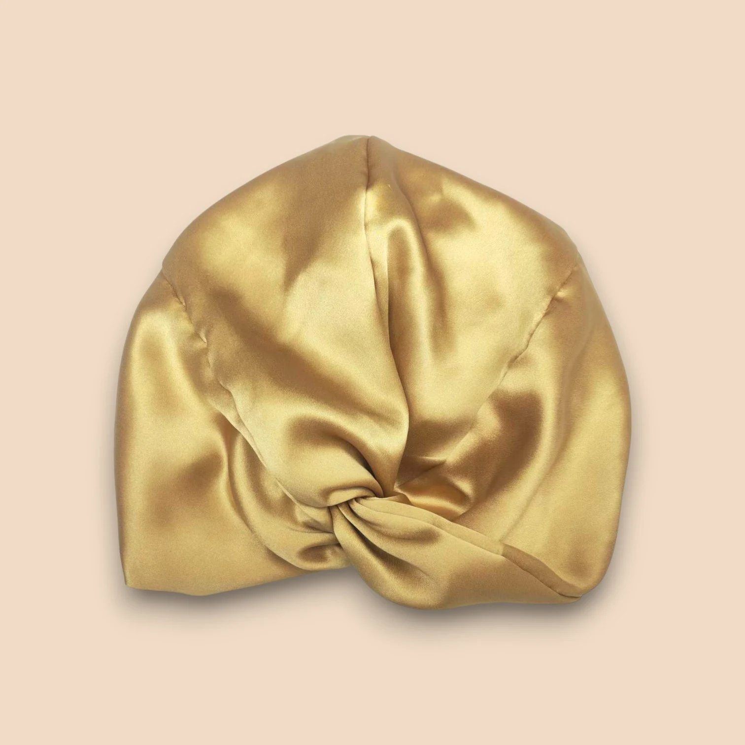 Bonnet de nuit en soie de mûrier standard – Or chaud